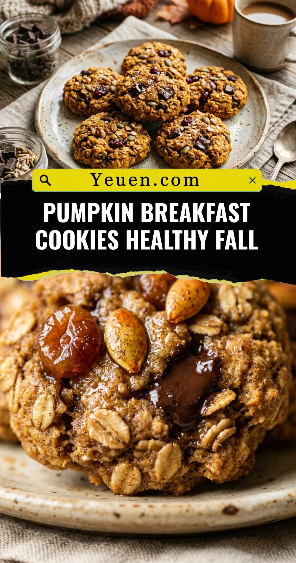 Pumpkin Breakfast Cookies Healthy Fall