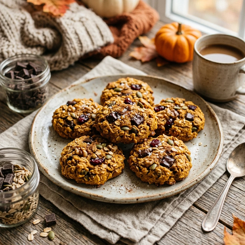 Pumpkin Breakfast Cookies Healthy Fall