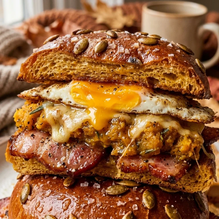 Pumpkin Breakfast Sandwich Fall Savory