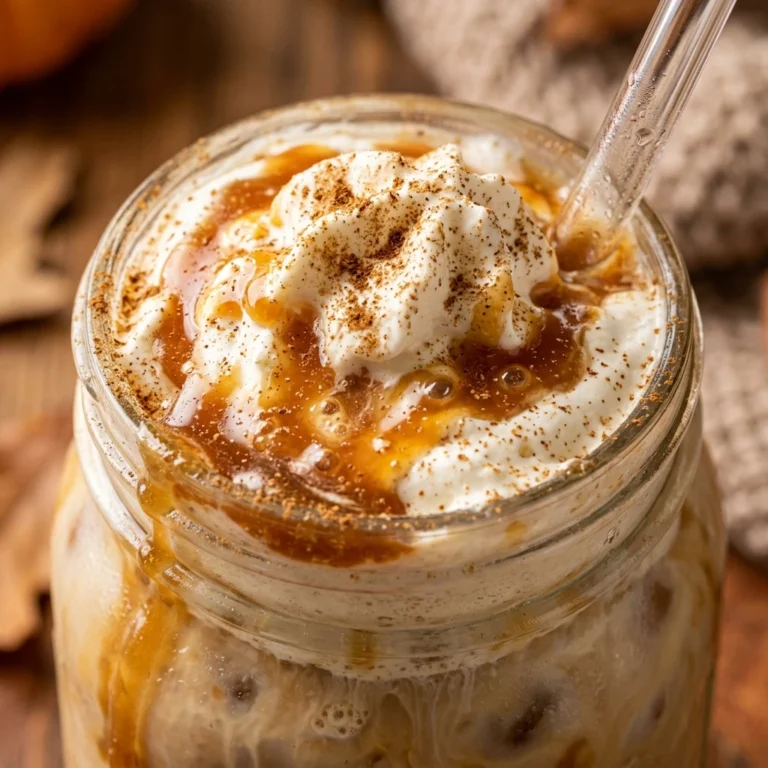 Pumpkin Caramel Iced Coffee With Whipped Cream Fall Drinks