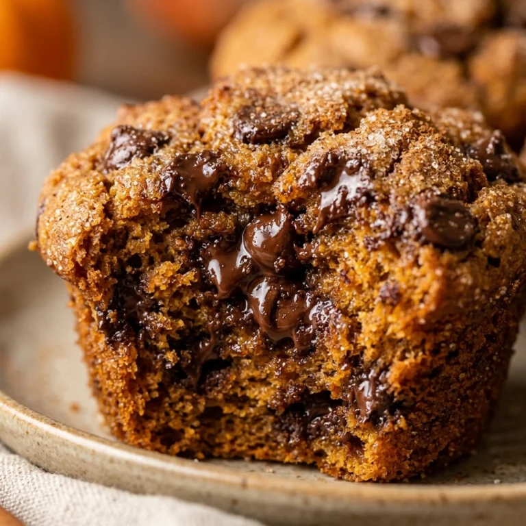 Pumpkin Chocolate Chip Muffins Fall Favorite