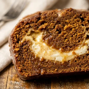 Pumpkin Cream Cheese Bread Swirl Moist Fall Baking Starbucks Copycat Easy