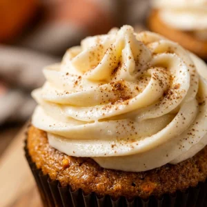 Pumpkin Cupcakes With Cream Cheese Frosting Fall Desserts Viral Baking Easy