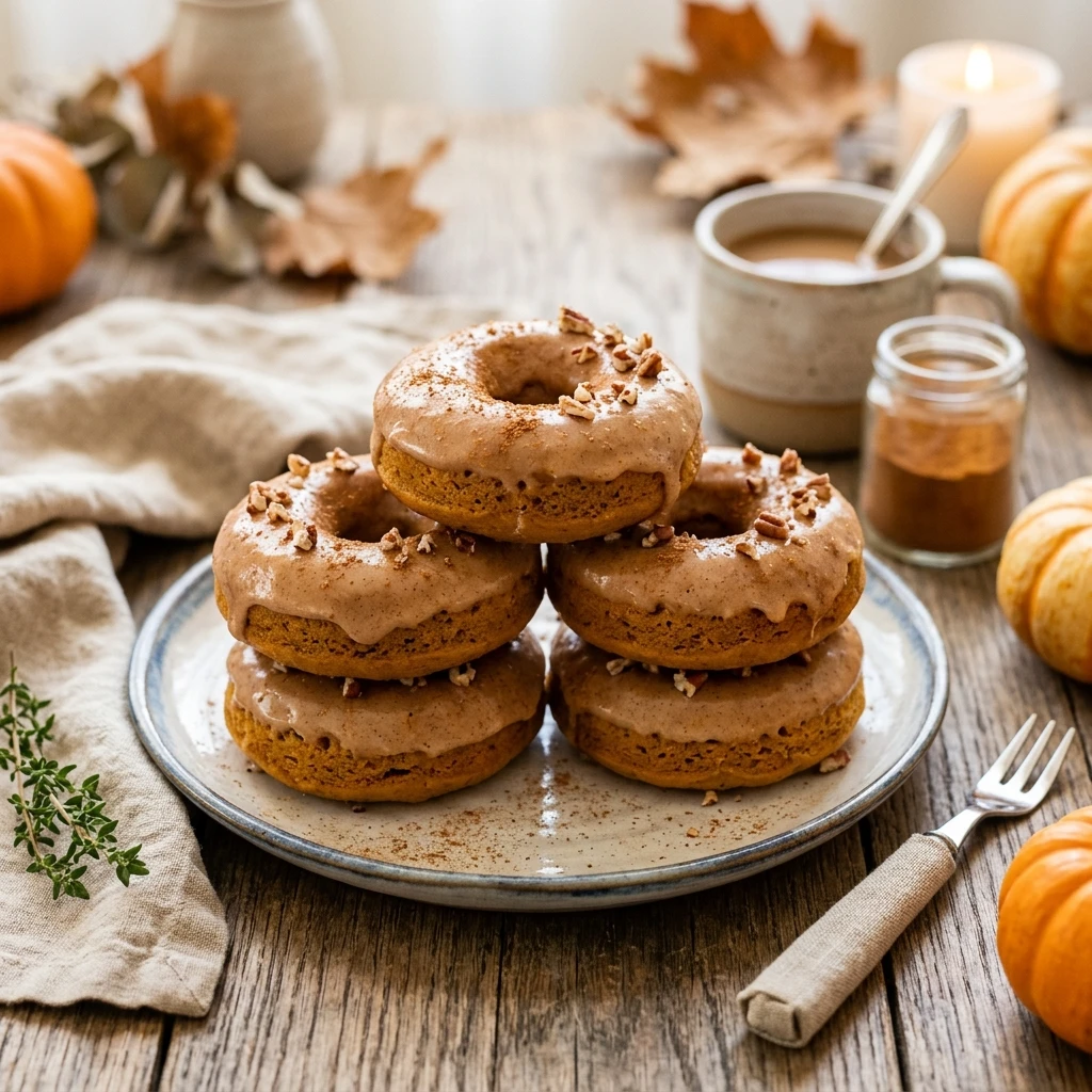 Pumpkin Donuts Baked 【entity-Starbucks¦canonical_name=Starbucks】 Copycat Fall Baking Easy Moist Cozy