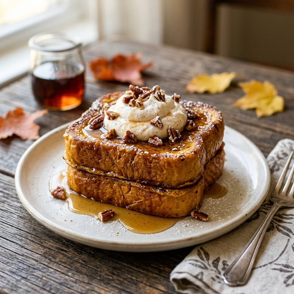 Pumpkin French Toast 10 Min Fall Breakfast