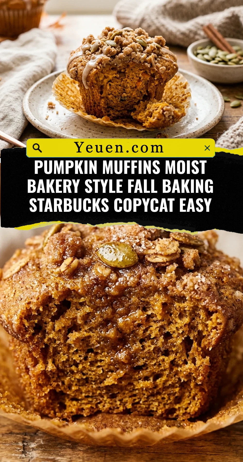 Pumpkin Muffins Moist Bakery Style Fall Baking Starbucks Copycat Easy