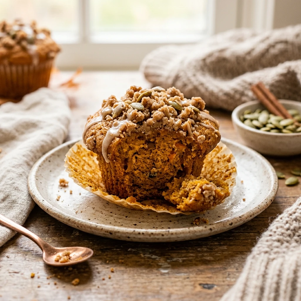 Pumpkin Muffins Moist Bakery Style Fall Baking Starbucks Copycat Easy