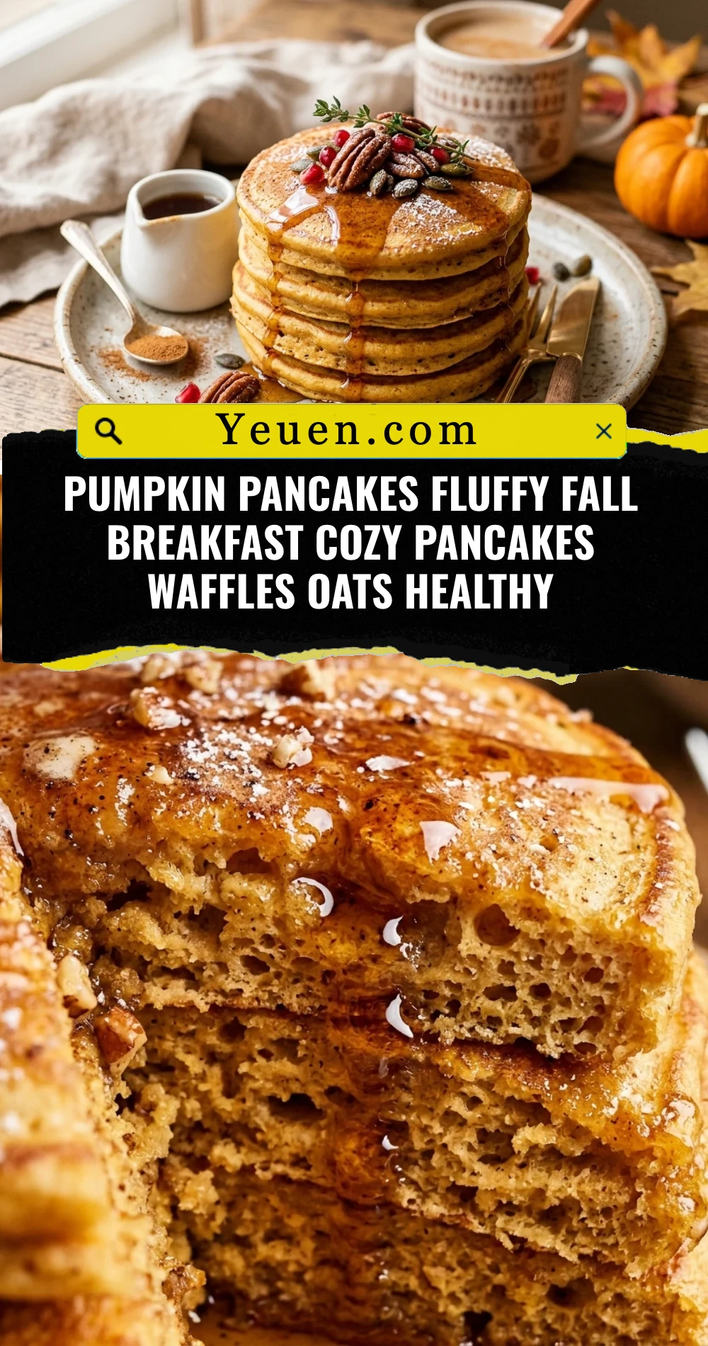 Pumpkin Pancakes Fluffy Fall Breakfast Cozy Pancakes Waffles Oats Healthy