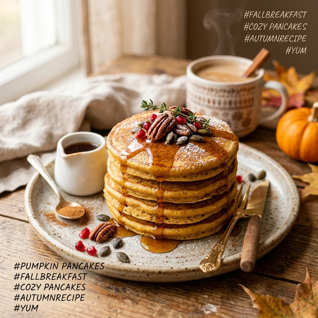 Pumpkin Pancakes Fluffy Fall Breakfast Cozy Pancakes Waffles Oats Healthy