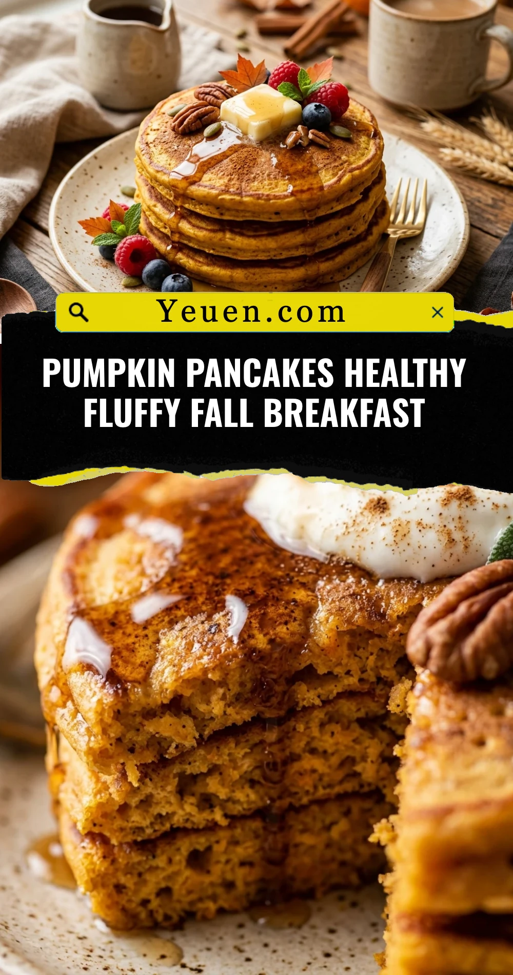 Pumpkin Pancakes Healthy Fluffy Fall Breakfast