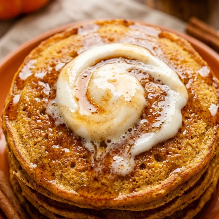 Pumpkin Pancakes With Cream Cheese Swirl Fall