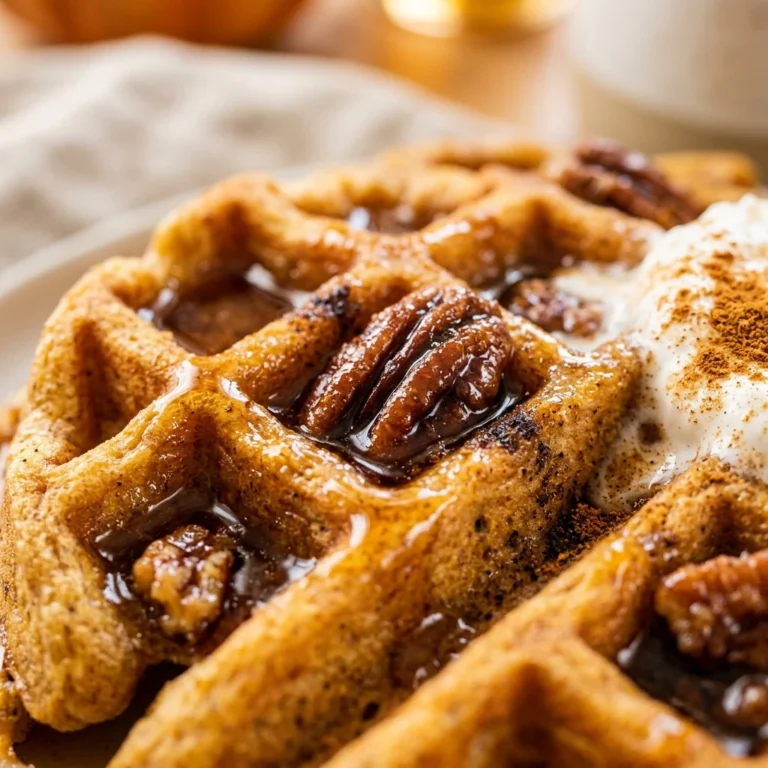 Pumpkin Pecan Waffles Fall Brunch