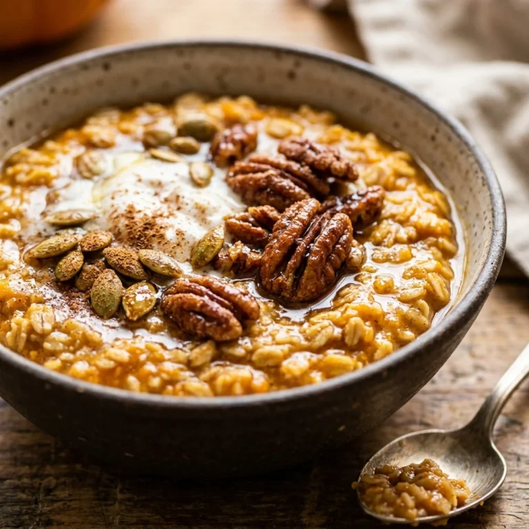 Pumpkin Pie Oatmeal Cozy Fall Breakfast