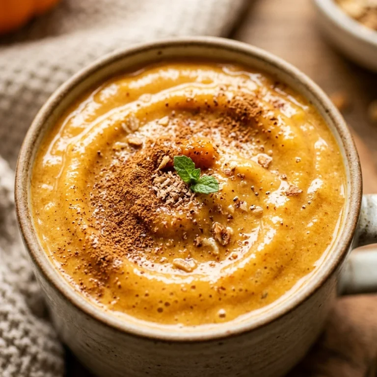 Pumpkin Pie Smoothie With Banana And Cinnamon Fall Morning