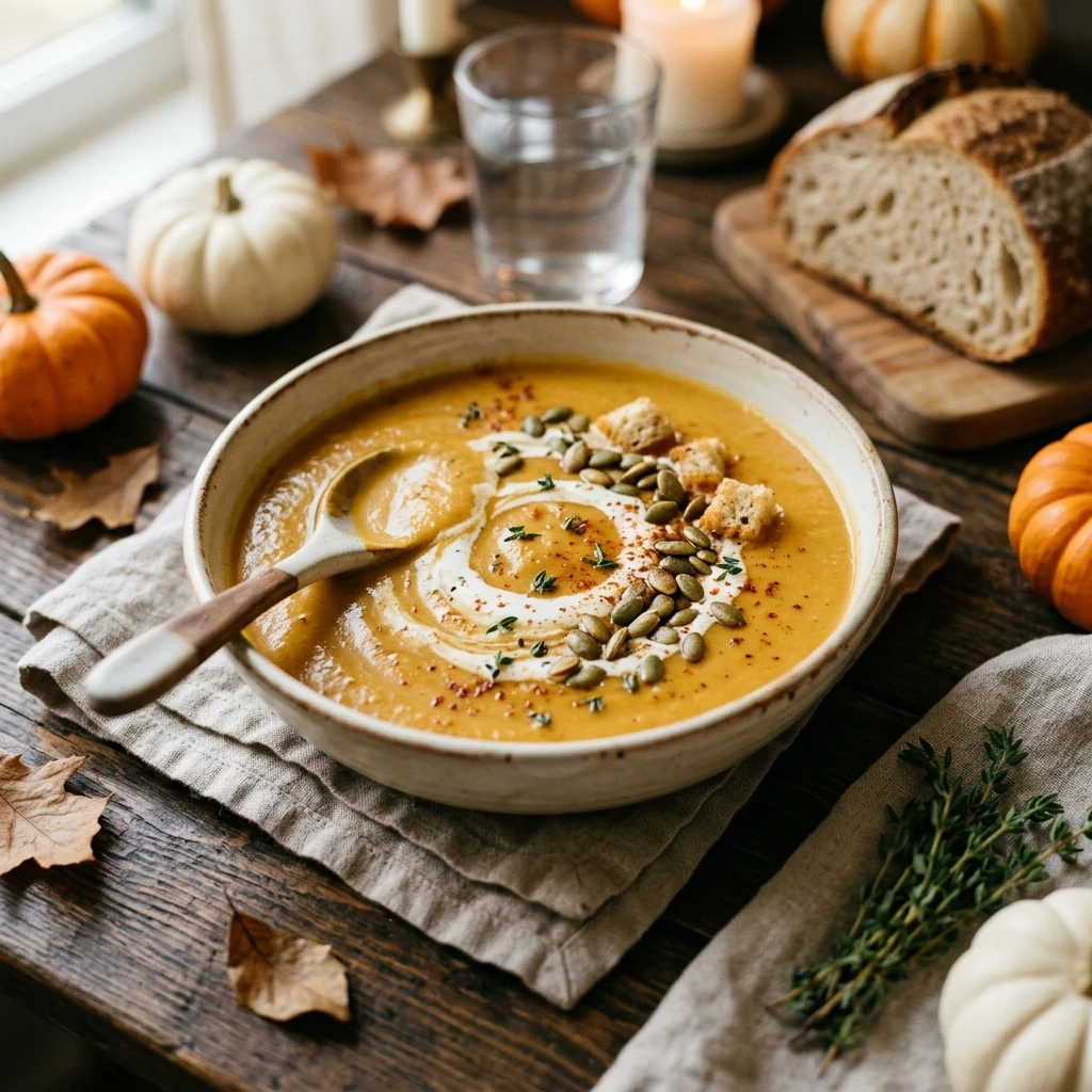 Pumpkin Potato Soup Budget Fall