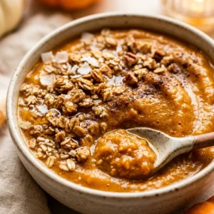 Pumpkin Smoothie Fall Breakfast Cozy Healthy Oats Easy
