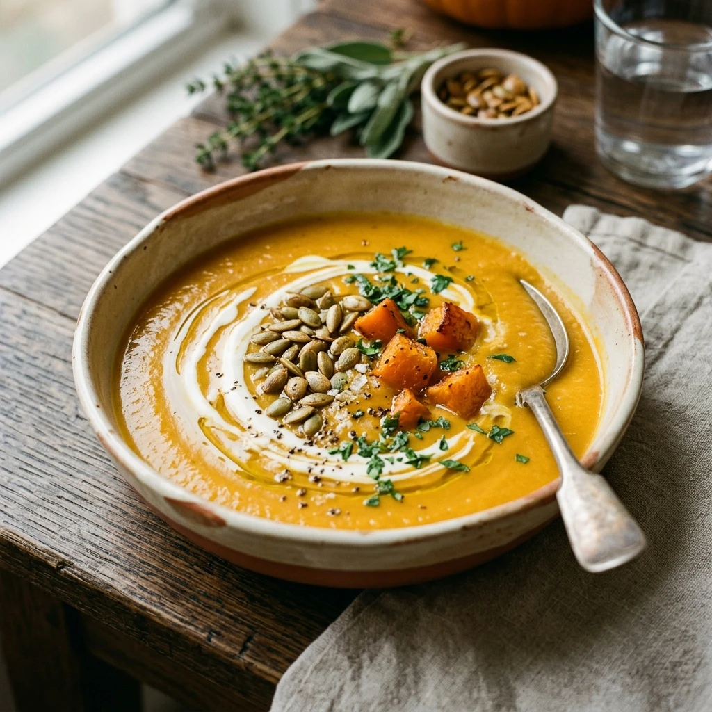 Pumpkin Soup Creamy Cozy One Pot Fall