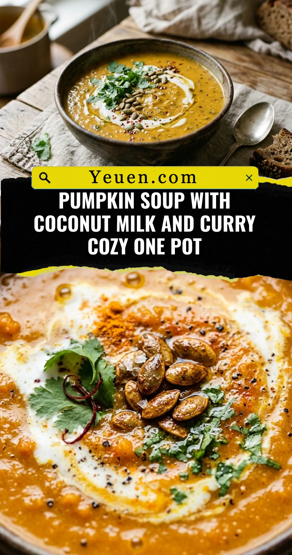 Pumpkin Soup With Coconut Milk And Curry Cozy One Pot