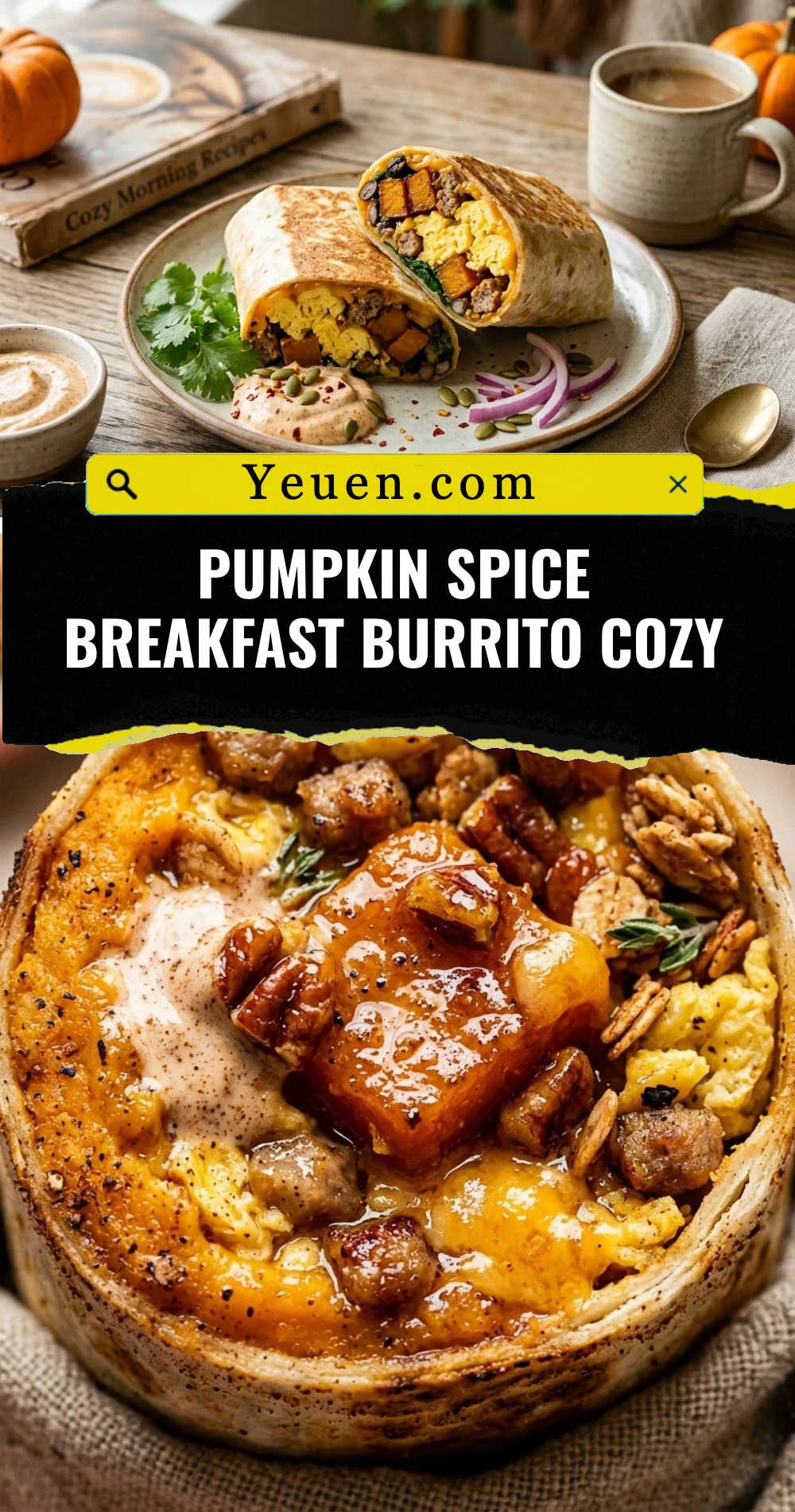Pumpkin Spice Breakfast Burrito Cozy