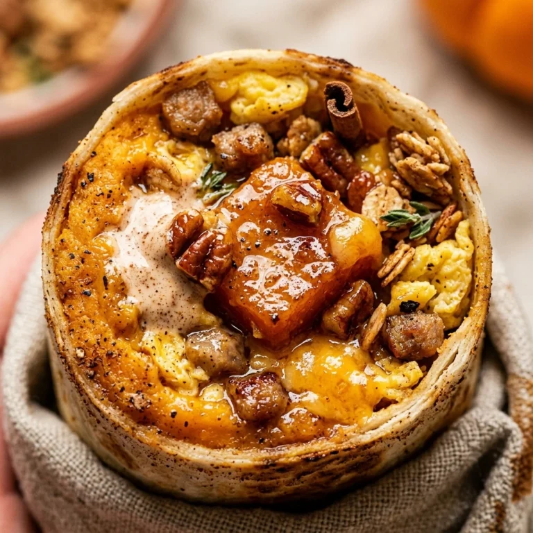Pumpkin Spice Breakfast Burrito Cozy