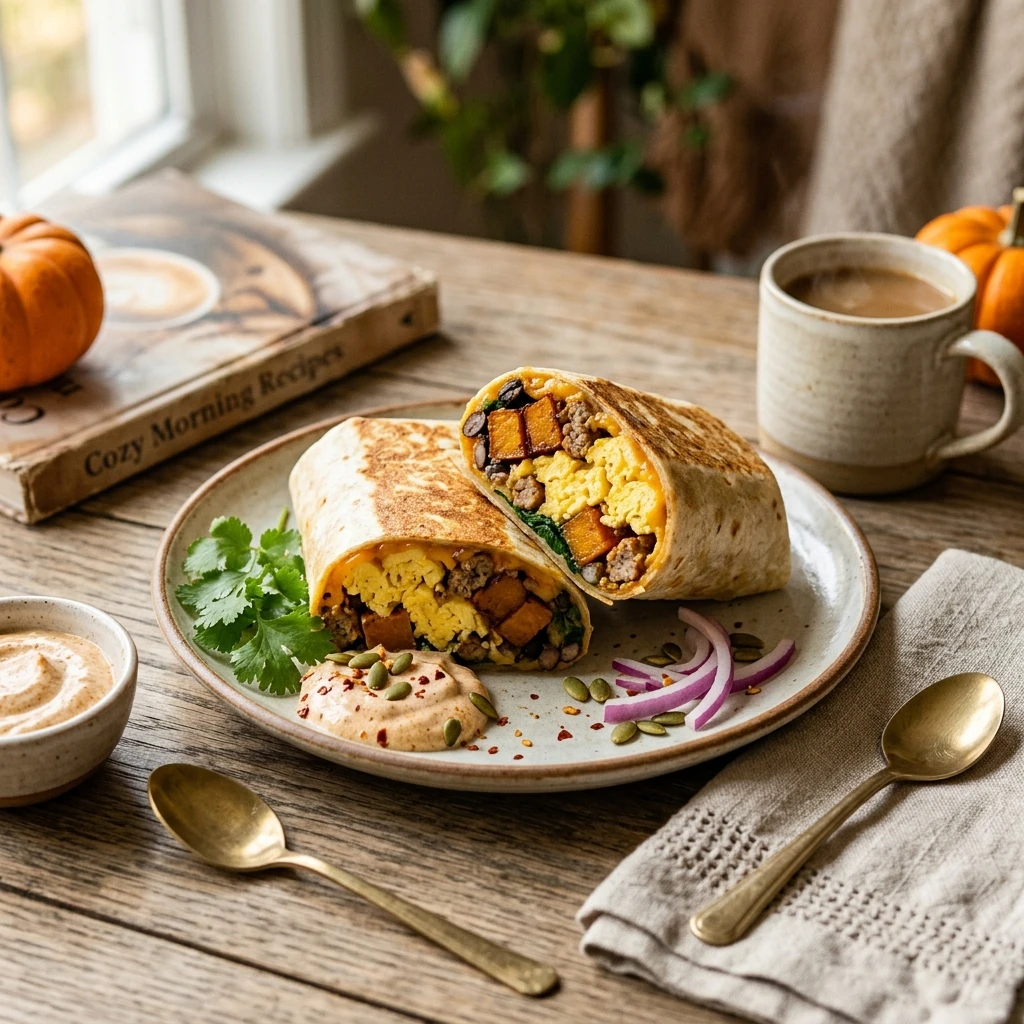 Pumpkin Spice Breakfast Burrito Cozy
