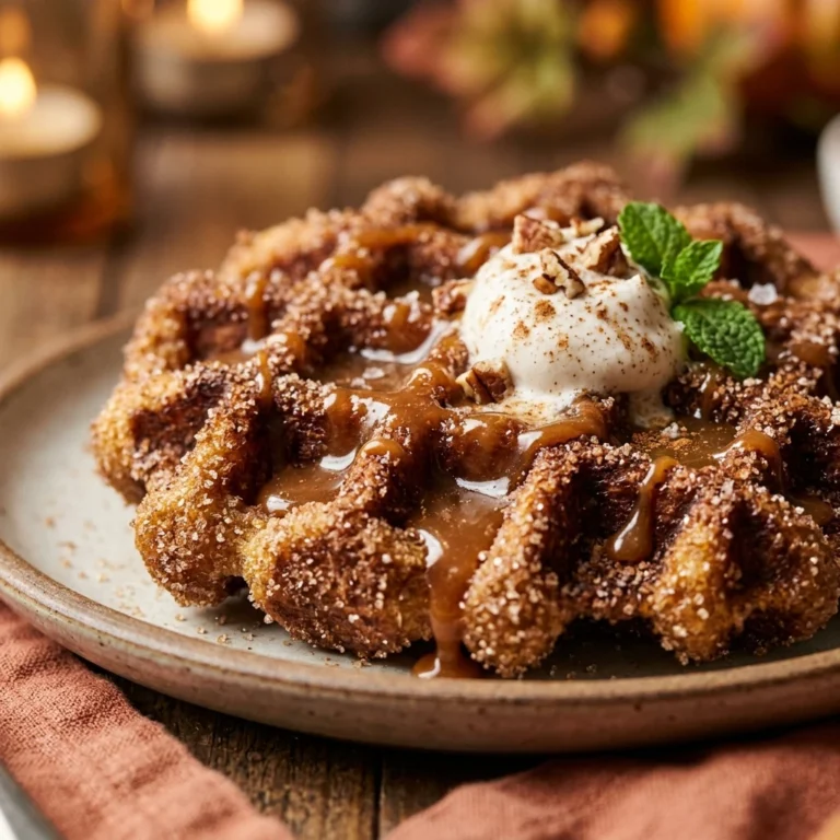 Pumpkin Spice Churro Waffles Fall Party
