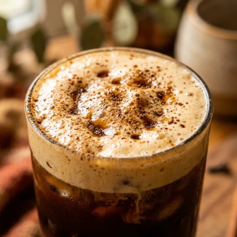 Pumpkin Spice Cold Brew With Pumpkin Cream Foam Fall