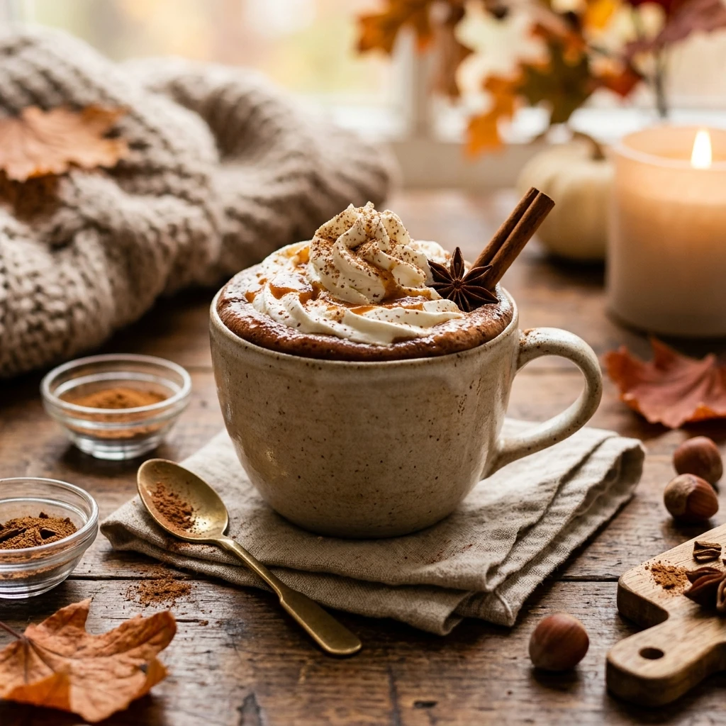 Pumpkin Spice Hot Chocolate With Whipped Cream Fall Drinks