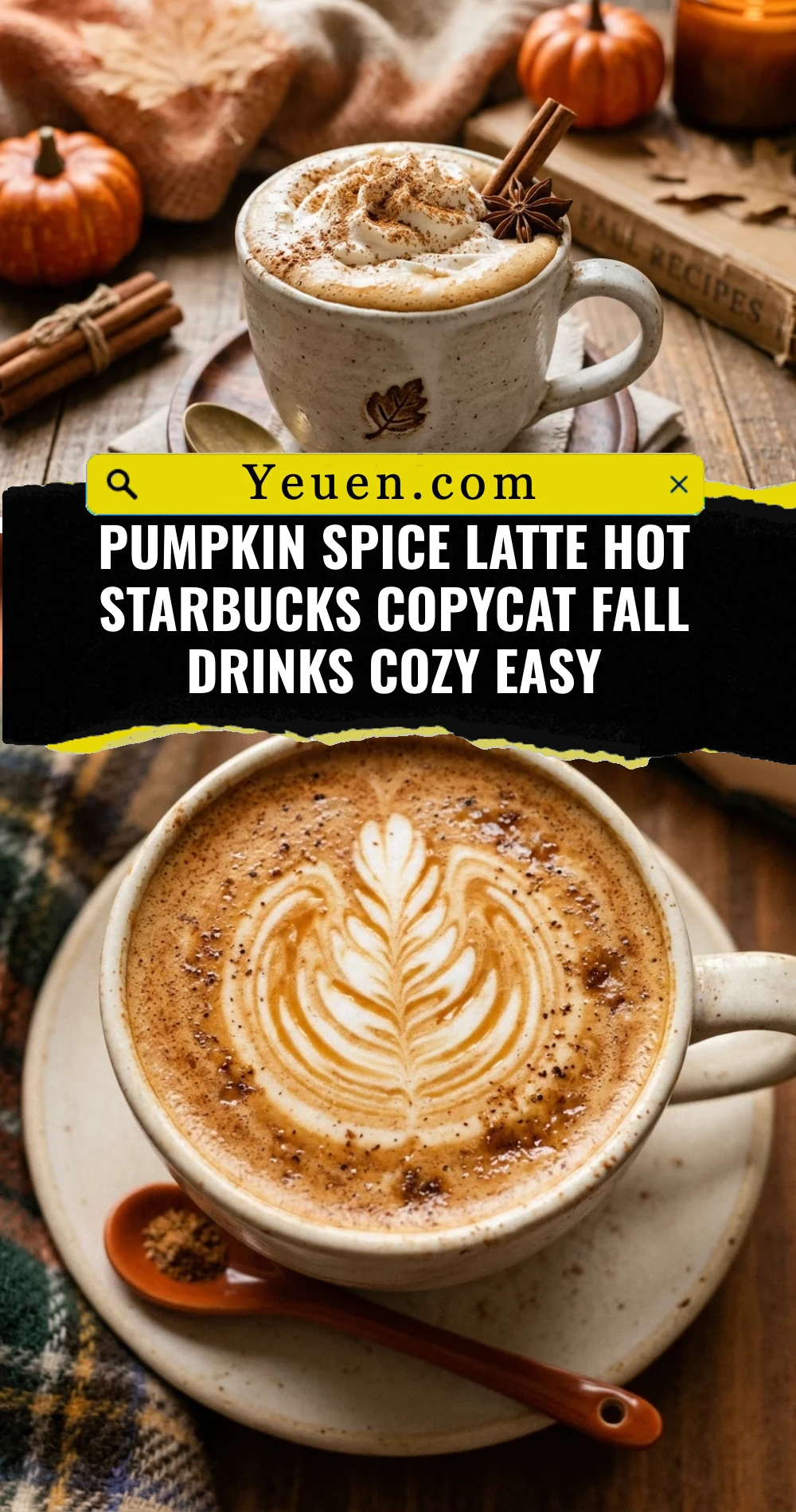Pumpkin Spice Latte Hot Starbucks Copycat Fall Drinks Cozy Easy