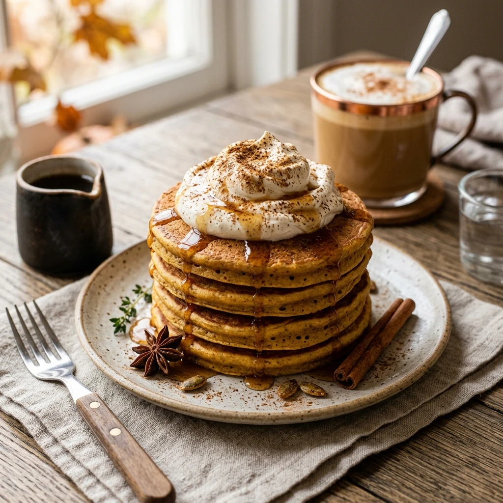 Pumpkin Spice Latte Pancakes Starbucks Copycat