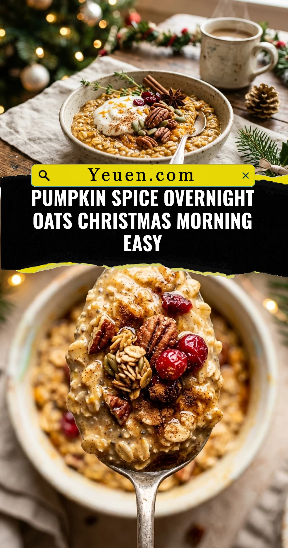 Pumpkin Spice Overnight Oats Christmas Morning Easy