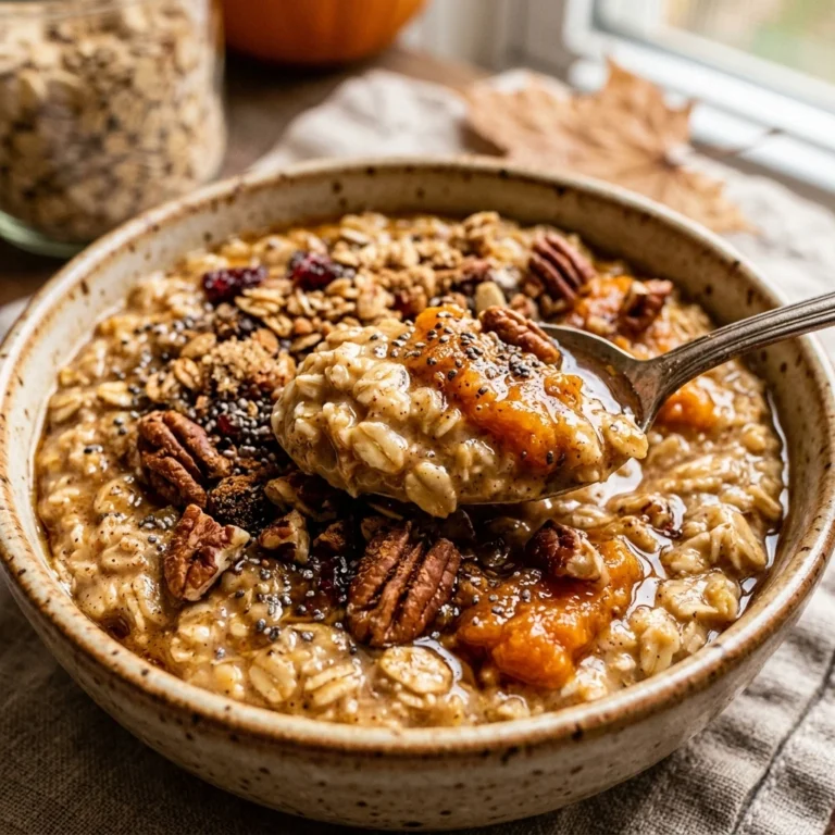 Pumpkin Spice Overnight Oats Fall Meal Prep