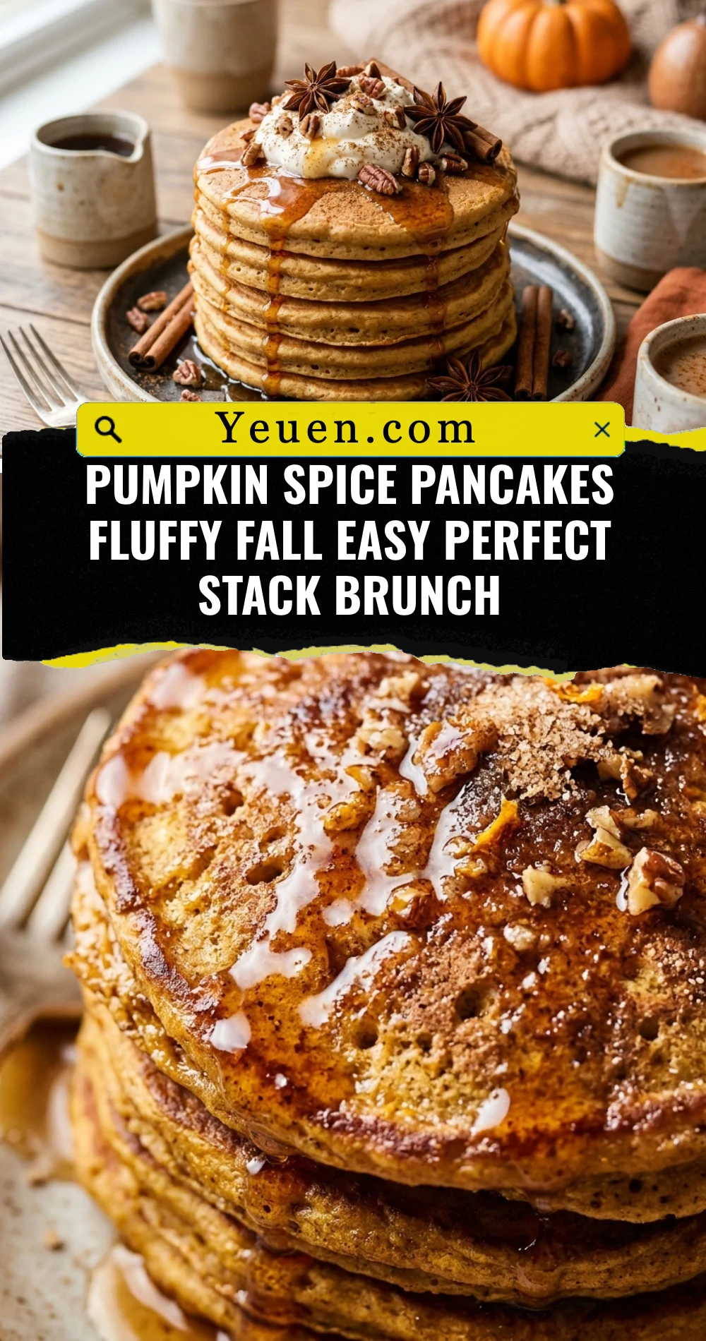 Pumpkin Spice Pancakes Fluffy Fall Easy Perfect Stack Brunch