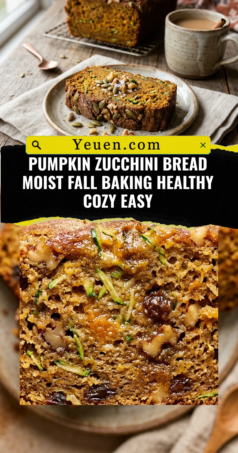 Pumpkin Zucchini Bread Moist Fall Baking Healthy Cozy Easy