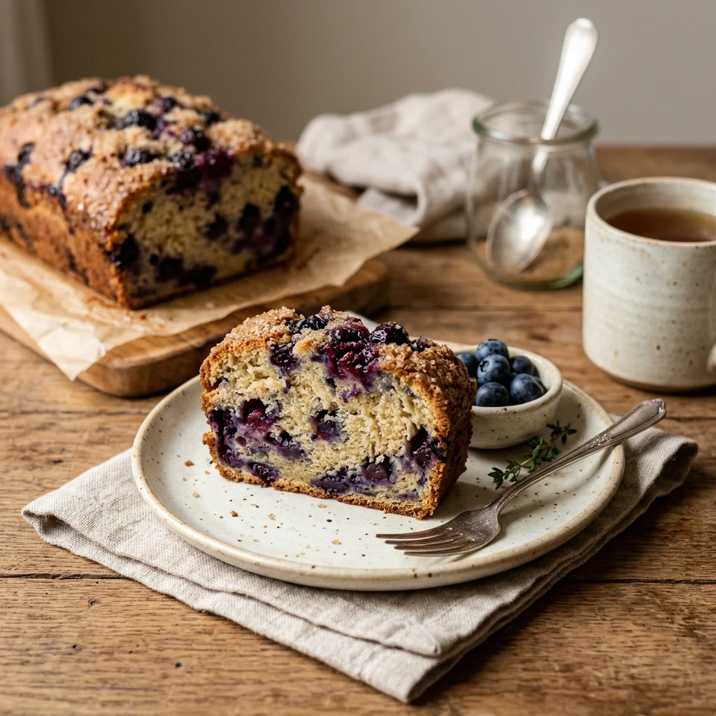Quick Blueberry Bread Easy Homemade Beginner Artisan