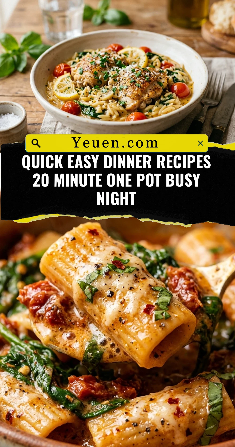 Quick Easy Dinner Recipes 20 Minute One Pot Busy Night