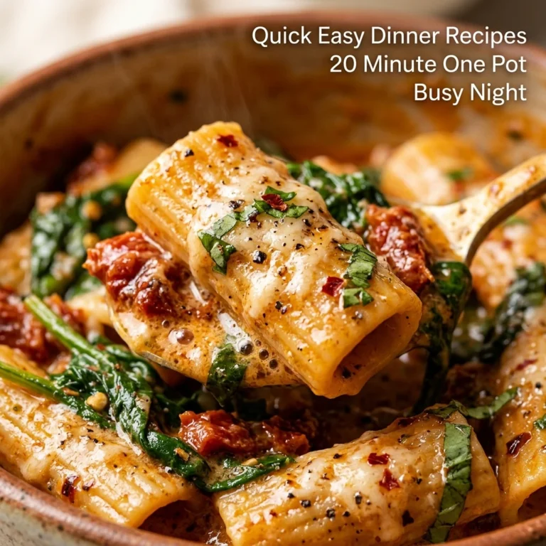 Quick Easy Dinner Recipes 20 Minute One Pot Busy Night
