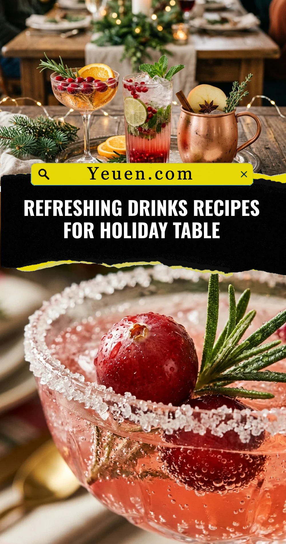 Refreshing Drinks Recipes For Holiday Table