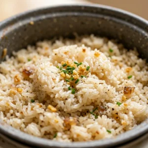 Rice Cooker Garlic Hack One Pot Easy Fluffy Rice Dinner