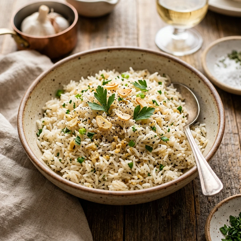 Rice Cooker Garlic Hack One Pot Easy Fluffy Rice Dinner