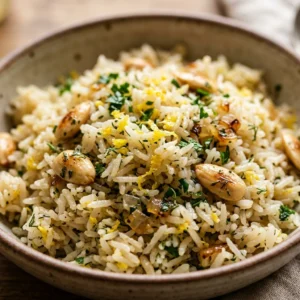 Rice Pilaf Lemon Recipe One Pot Fluffy Easy Family Budget