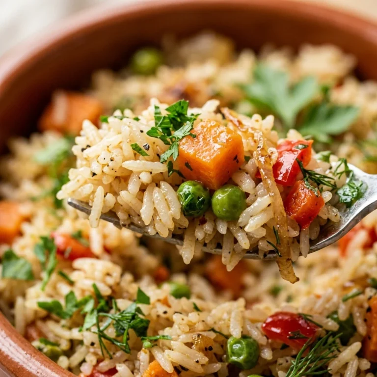 Rice Pilaf Vegetable Recipe One Pot Fluffy Easy Family Budget