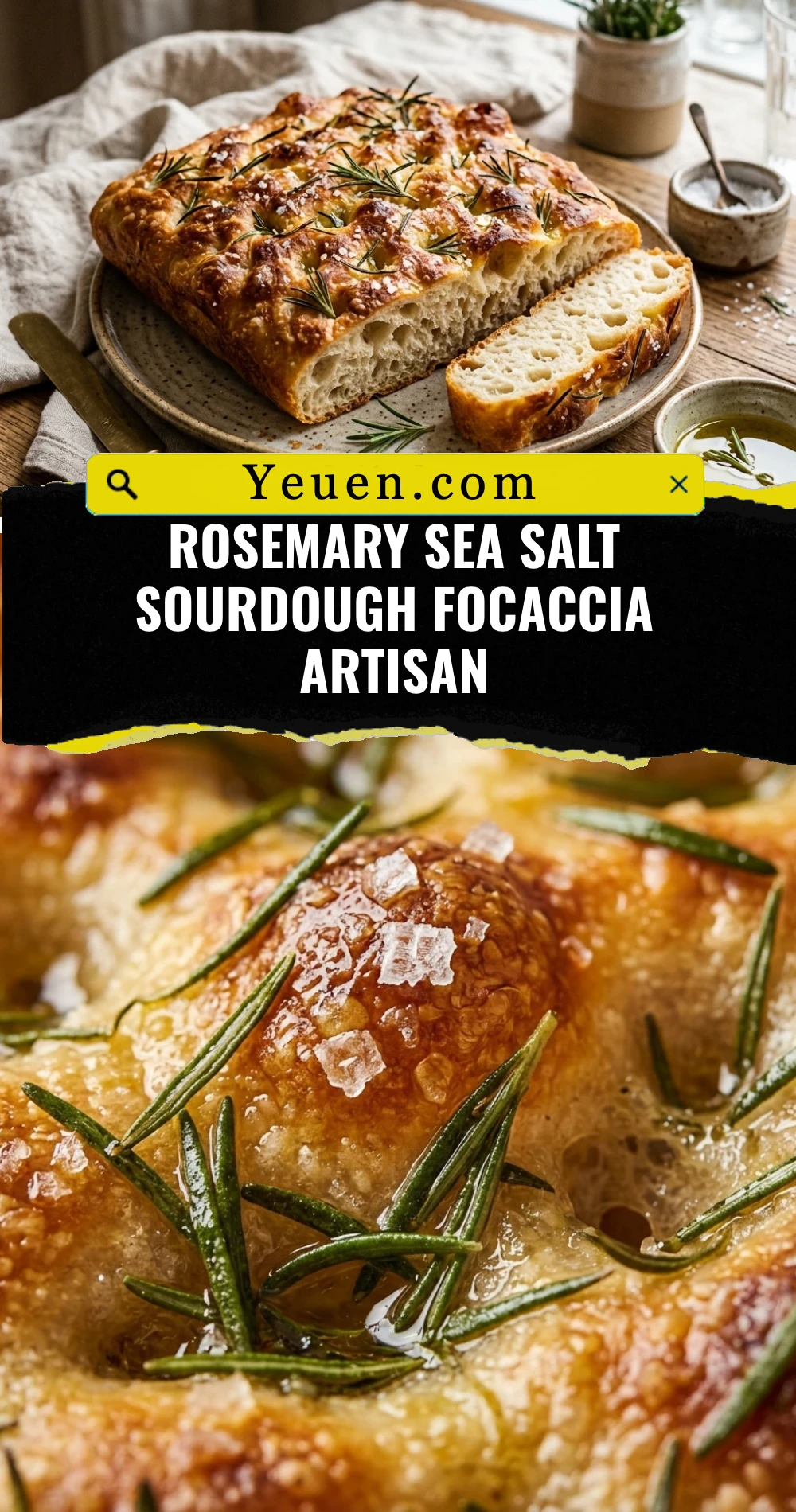 Rosemary Sea Salt Sourdough Focaccia Artisan