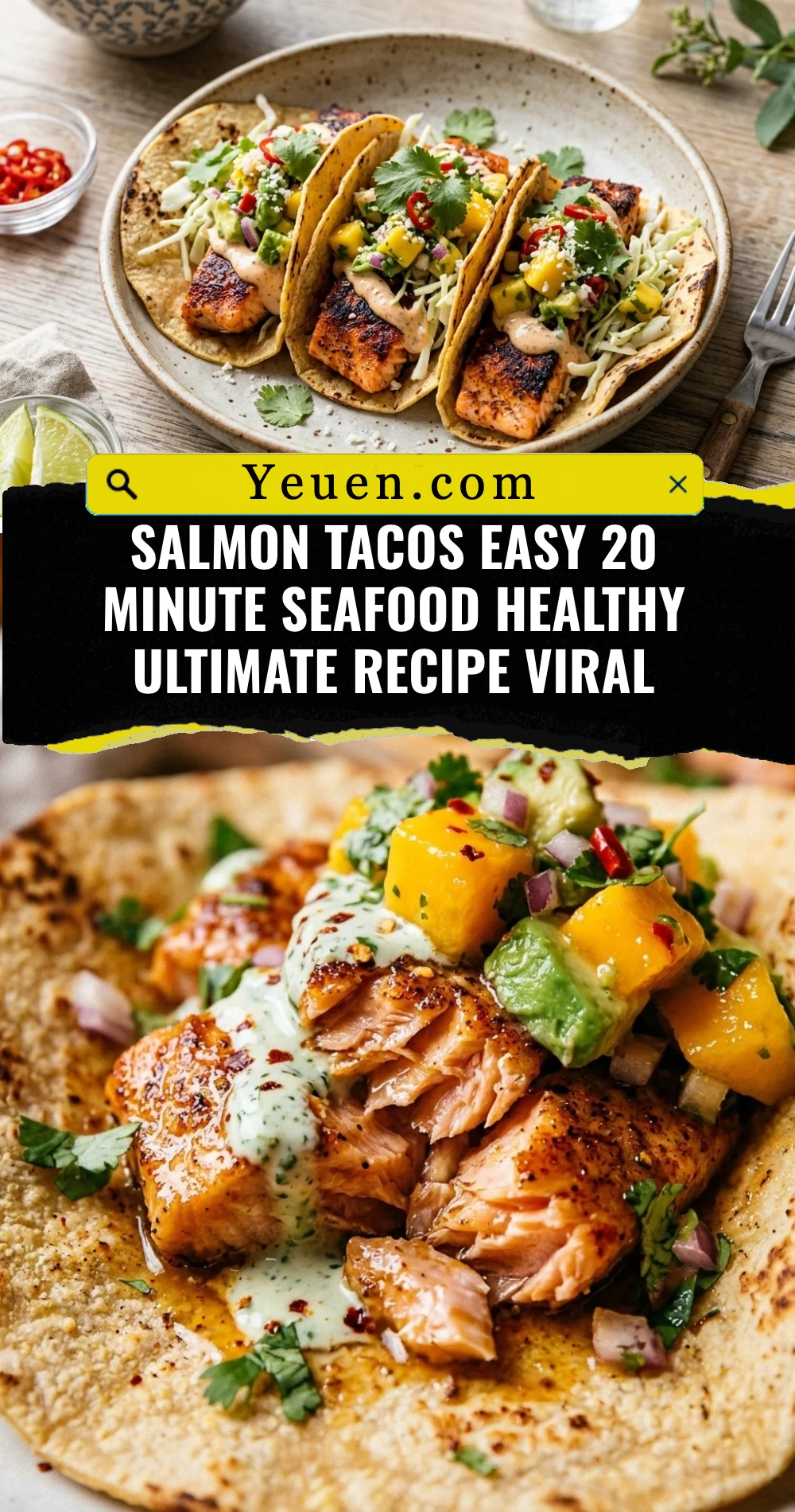 Salmon Tacos Easy 20 Minute Seafood Healthy Ultimate Recipe Viral