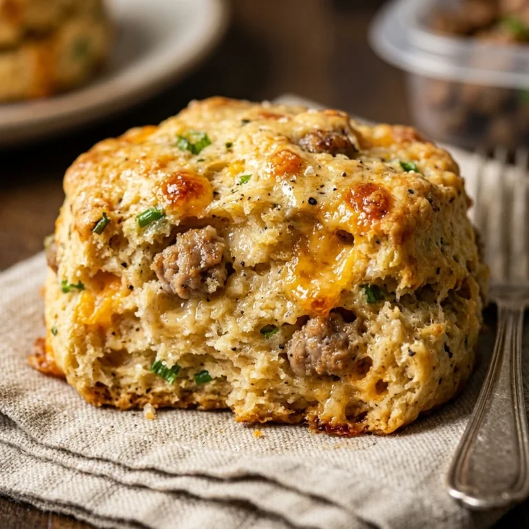 Savory High Protein Breakfast Biscuits - 22g Meal Prep
