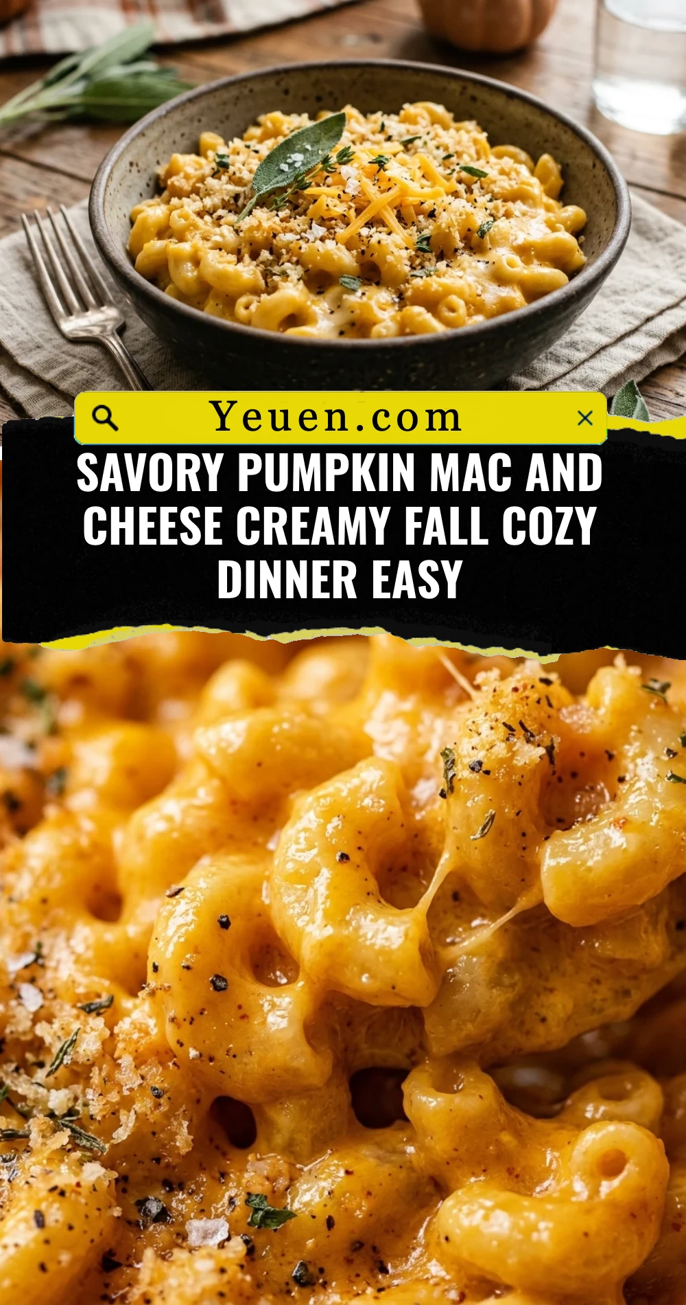 Savory Pumpkin Mac And Cheese Creamy Fall Cozy Dinner Easy