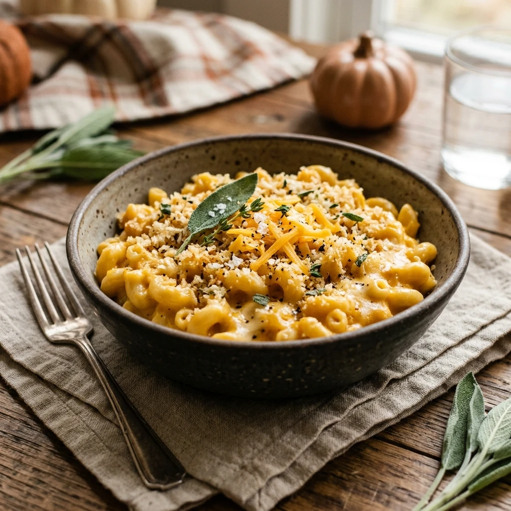 Savory Pumpkin Mac And Cheese Creamy Fall Cozy Dinner Easy