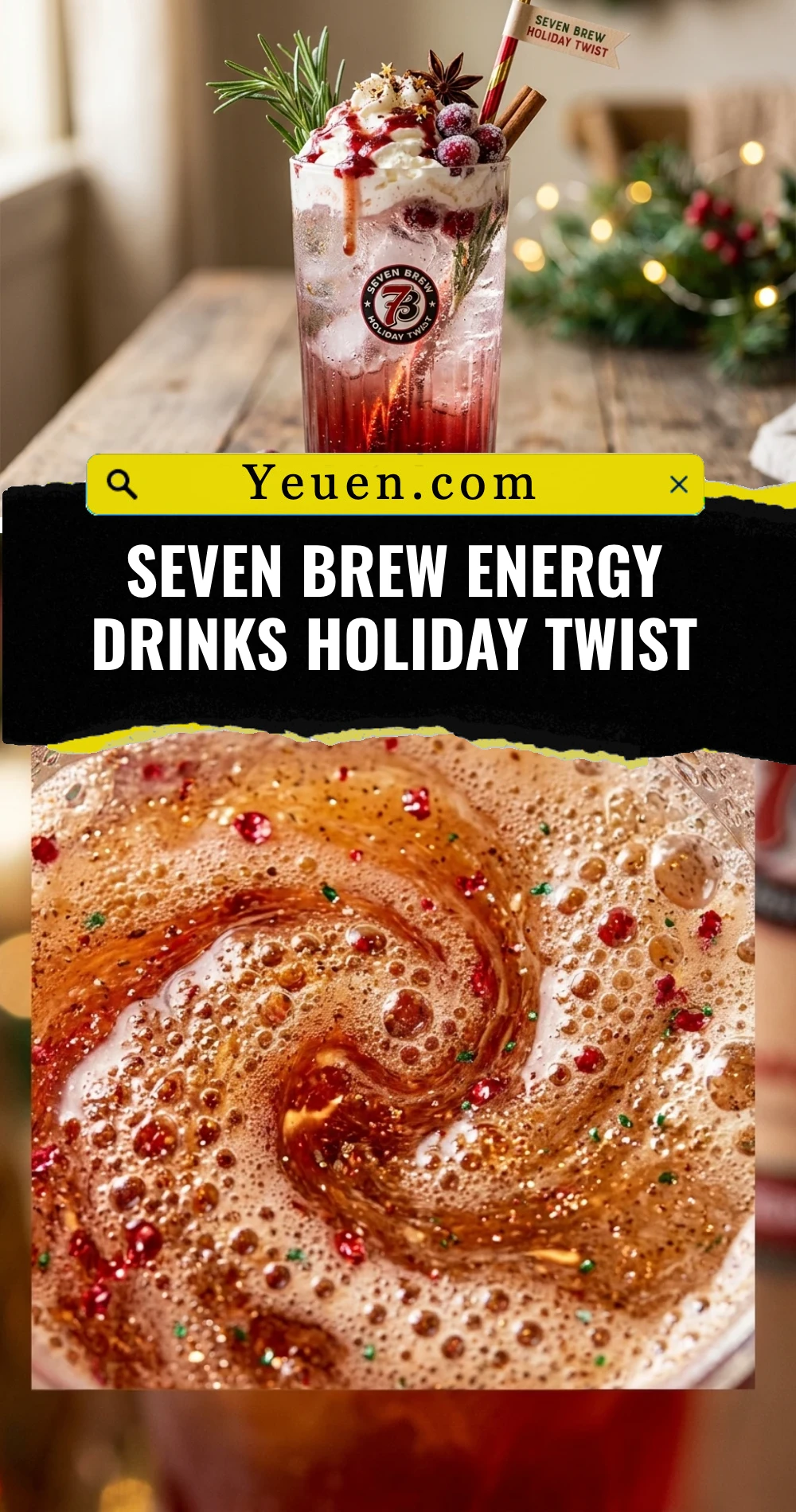 Seven Brew Energy Drinks Holiday Twist