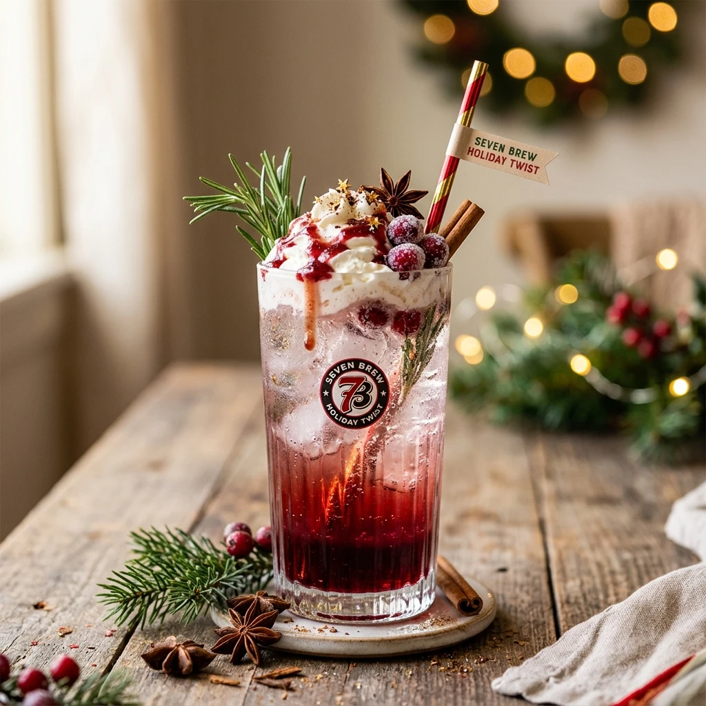 Seven Brew Energy Drinks Holiday Twist