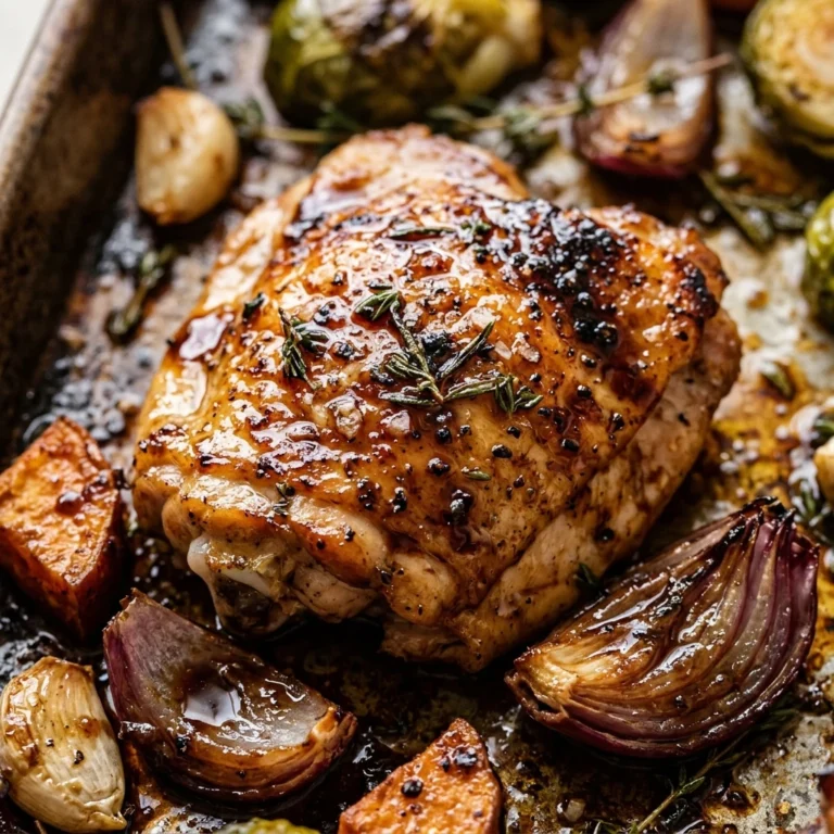 Sheet Pan Balsamic Chicken Winter Easy One Pan Family Cozy Budget